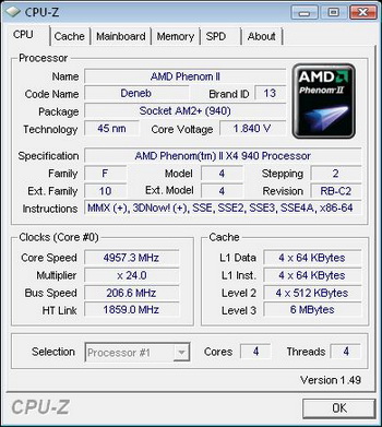 phenom II X4 940 Black edition 6 Ghz 